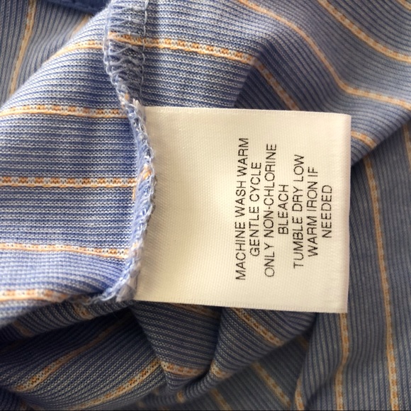 Daniel Cremieux Blue Striped Cotton Polo XL - Picture 5 of 6